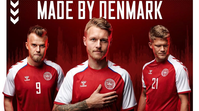 デンマーク代表 Euro新ユニフォーム発表 スタジアムの 歌声 を描く