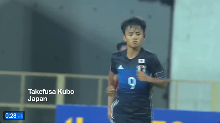 久保建英 Afc U 16選手権での 神プレー をたった30秒で