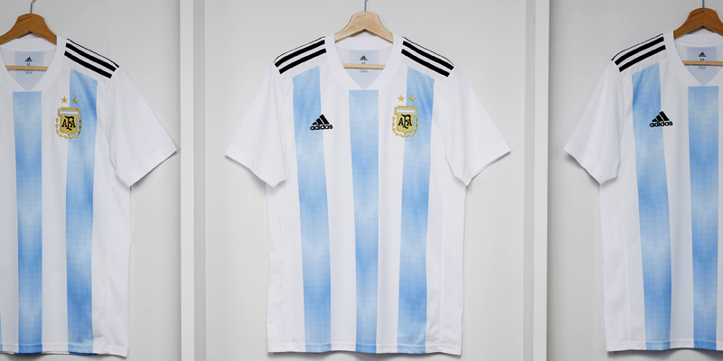 ピクセル柄で祝125周年！アルゼンチン代表がW杯に向けた新ユニフォームを発表