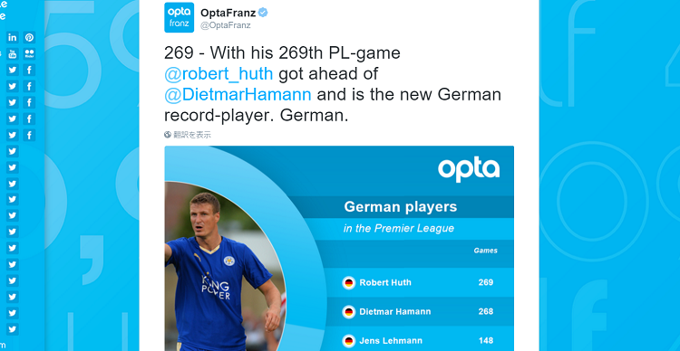 プレミアリーグでドイツ人の最多出場記録が生まれる 更新したのは意外な選手