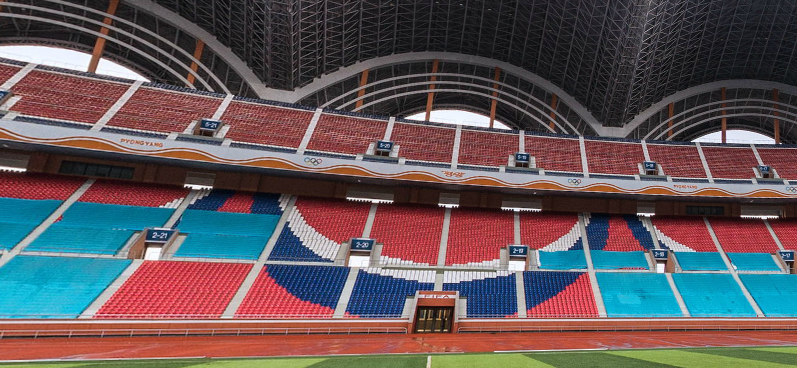 北朝鮮の世界最大スタジアム 内部を360度グルグル見れるビジュアルツアー