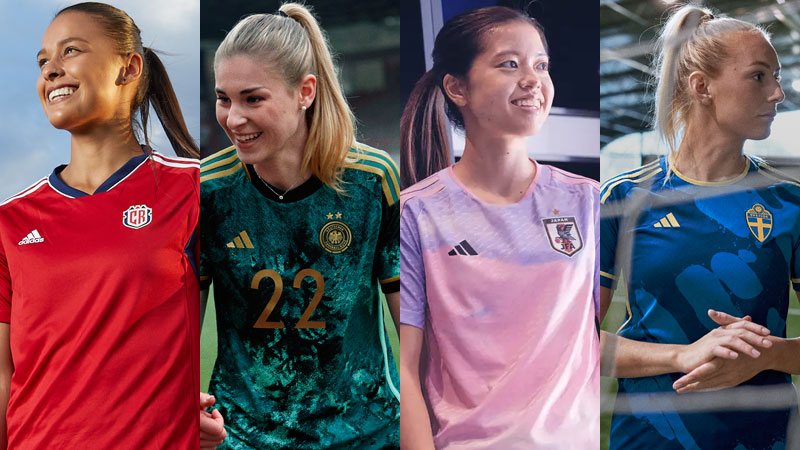 絶賛デザインも！adidas、2023女子W杯「全10チームのユニフォーム」が