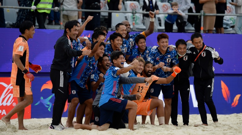 日本代表 Fifaビーチサッカーw杯で準々決勝進出