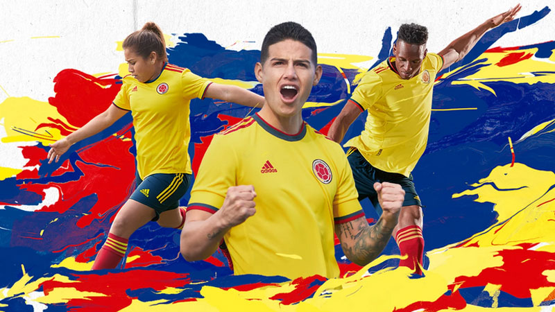 コロンビア代表 21新ユニフォーム発表 デザインは 簡素な国旗色