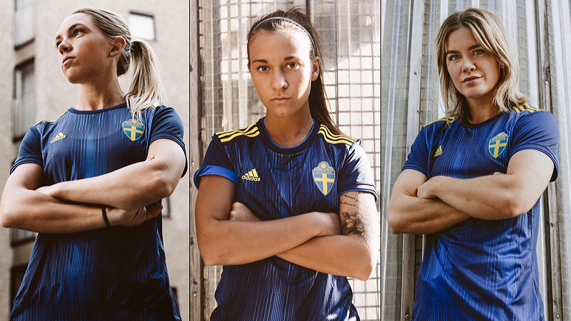 スウェーデン女子代表 スタイリッシュなw杯アウェイユニフォームを発表