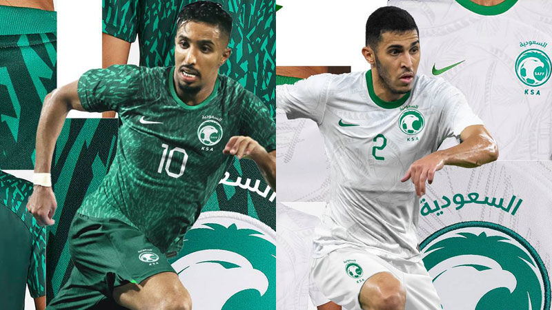 サウジアラビア代表、「美模様」を描く2022カタールW杯ユニフォーム