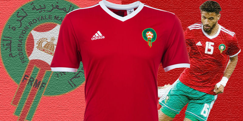 ホームは国旗の深紅！モロッコ代表、ロシアW杯に向けた新ユニフォーム 