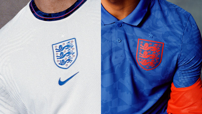 イングランド代表、EURO2020に向けた新ユニフォーム発表！「アウェイは青」