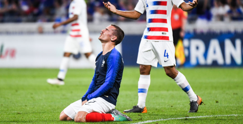 フランス代表、どうした…W杯直前にUSAに大苦戦！ジルーは流血