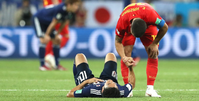 死力を尽くした日本代表 ベルギー選手たちの 慰める姿 がグッとくる