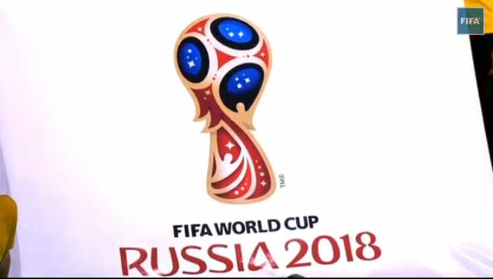 18年ロシアw杯の大会ロゴが発表 赤色を基調としたデザインに