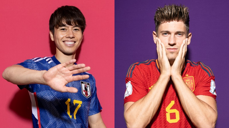 W杯日本代表vsスペイン代表 イケメン3トップがこちら