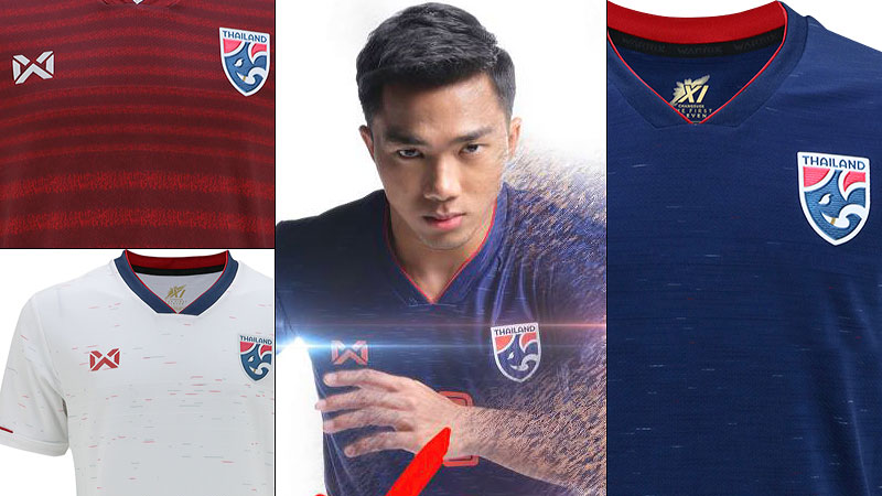 タイ代表がアジア杯に向けた19新ユニフォームを発表 洒落たデザインが登場