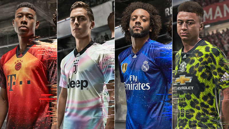 FIFA19・欧州4クラブ」の4thユニフォーム、adidasが数量限定で本当に