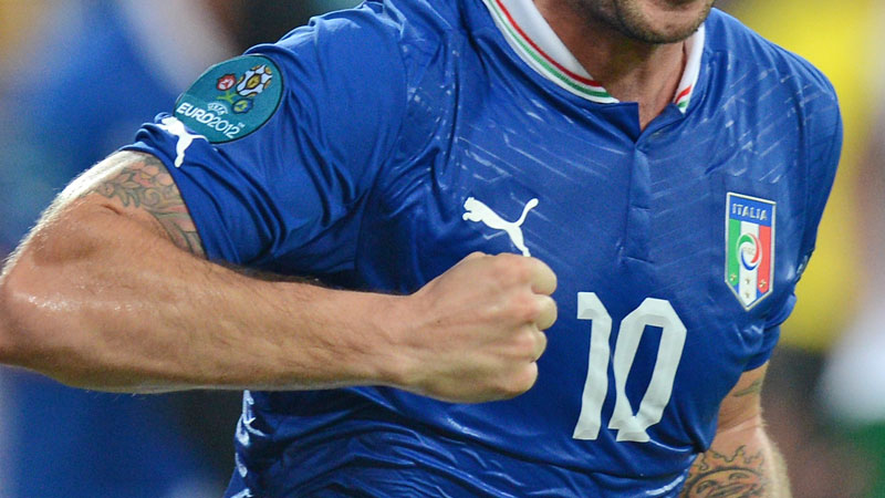 EURO伝説ユニ！2012年イタリア代表、「決勝で散った青のユニフォーム」