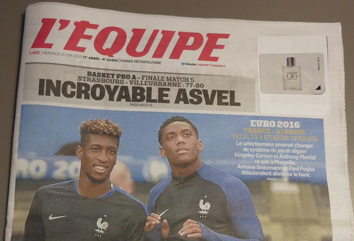 フランスでスポーツ紙 L Equipe を買ってみたら おもしろい工夫を3つ見つけた