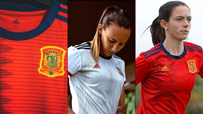 スペイン女の童代理者 制服 Adidas アディダス スペイン女子代表ユニフォーム 22 本拠 模写 Uefa Womens Euro 22佩く見込 Gk9464 フートボール 着衣 トップス 半袖 ユニフォーム Climatictesting Com