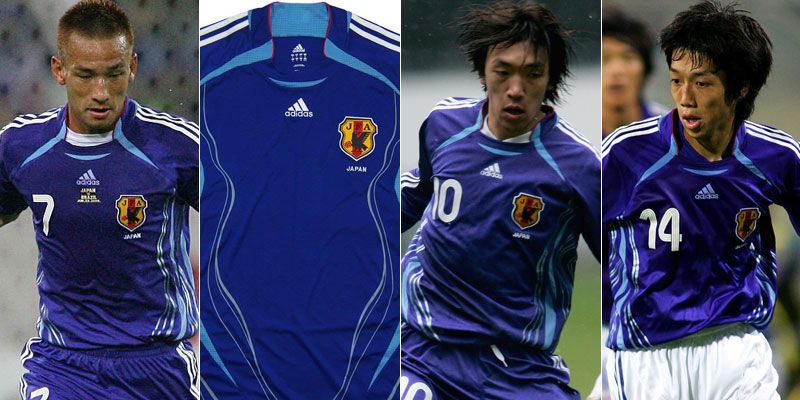 日本代表歴代ユニフォームを振り返る！2006W杯「日本刀、刃文モデル