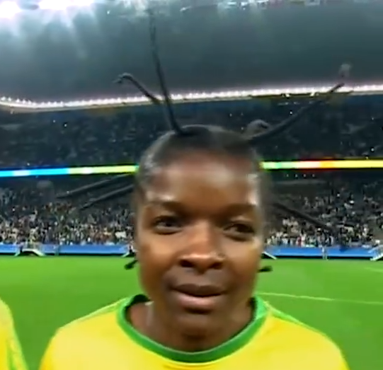 リオ五輪 サッカー開幕 とんでもない髪形 の女子選手がいた